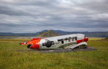 DC-3 Repülőgép roncs Eyvindarholt